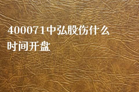 400071中弘股伤什么时间开盘_https://wap.jnbaishite.cn_金融资讯_第1张