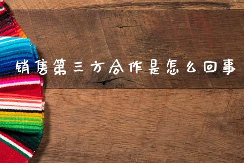 销售第三方合作是怎么回事_https://wap.jnbaishite.cn_理财投资_第1张