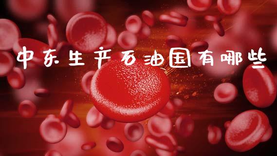 中东生产石油国有哪些_https://wap.jnbaishite.cn_期货资讯_第1张