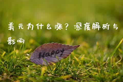美元为什么涨?深度解析与影响_金融资讯_第1张_全球财富_理财投资_金融资讯_期货资讯 美元为什么涨?深度解析与影响_https://wap.jnbaishite.cn_金融资讯_第1张