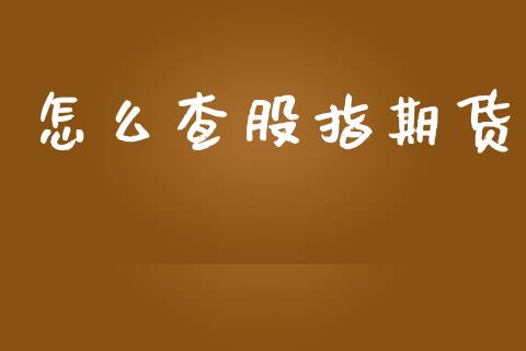 怎么查股指期货_https://wap.jnbaishite.cn_理财投资_第1张