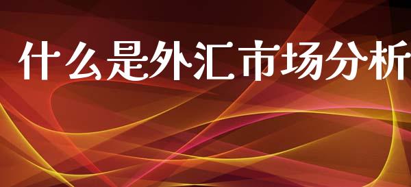 什么是外汇市场分析_https://wap.jnbaishite.cn_理财投资_第1张