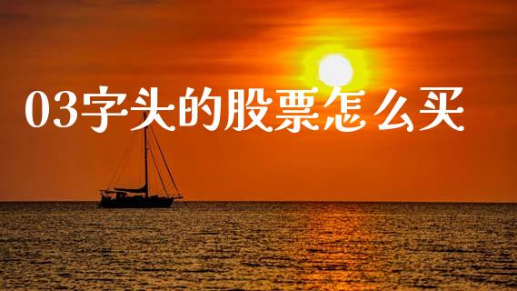 03字头的股票怎么买_https://wap.jnbaishite.cn_期货资讯_第1张
