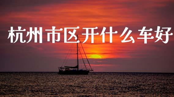 杭州市区开什么车好_https://wap.jnbaishite.cn_理财投资_第1张