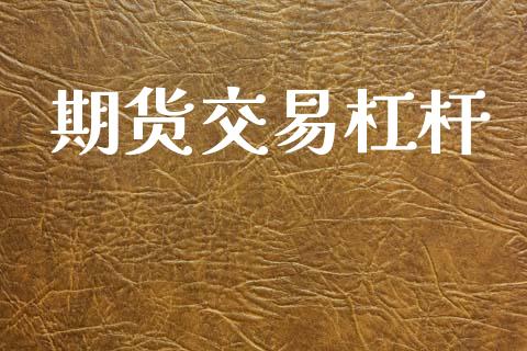 期货交易杠杆_https://wap.jnbaishite.cn_金融资讯_第1张