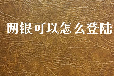 网银可以怎么登陆_https://wap.jnbaishite.cn_期货资讯_第1张