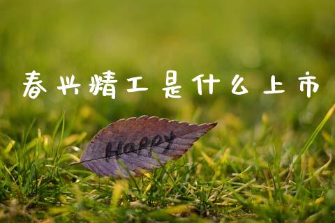 春兴精工是什么上市_https://wap.jnbaishite.cn_金融资讯_第1张