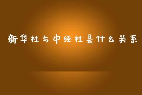新华社与中经社是什么关系_https://wap.jnbaishite.cn_全球财富_第1张