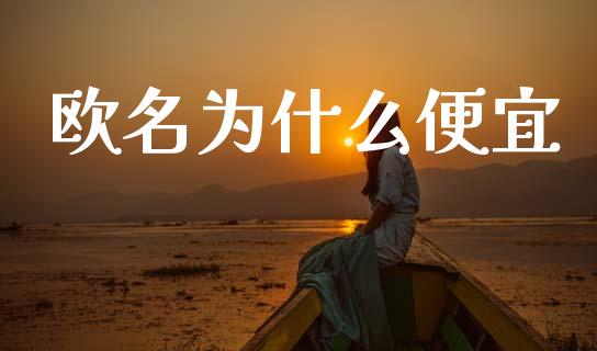 欧名为什么便宜_https://wap.jnbaishite.cn_全球财富_第1张