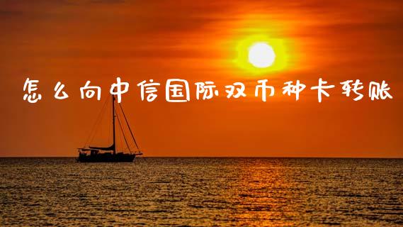 怎么向中信国际双币种卡转账_https://wap.jnbaishite.cn_金融资讯_第1张
