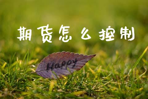 期货怎么控制_https://wap.jnbaishite.cn_金融资讯_第1张