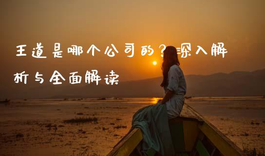 王道是哪个公司的？深入解析与全面解读_https://wap.jnbaishite.cn_理财投资_第1张