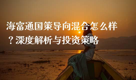 海富通国策导向混合怎么样？深度解析与投资策略_https://wap.jnbaishite.cn_期货资讯_第1张
