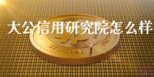 大公信用研究院怎么样_https://wap.jnbaishite.cn_全球财富_第1张