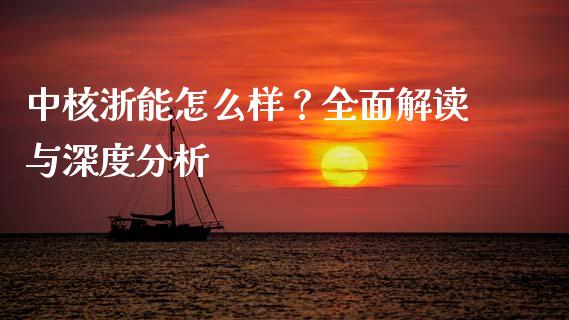 中核浙能怎么样？全面解读与深度分析_https://wap.jnbaishite.cn_期货资讯_第1张