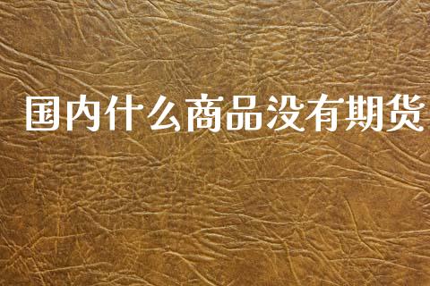 国内什么商品没有期货_https://wap.jnbaishite.cn_期货资讯_第1张