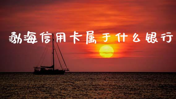 渤海信用卡属于什么银行_https://wap.jnbaishite.cn_全球财富_第1张