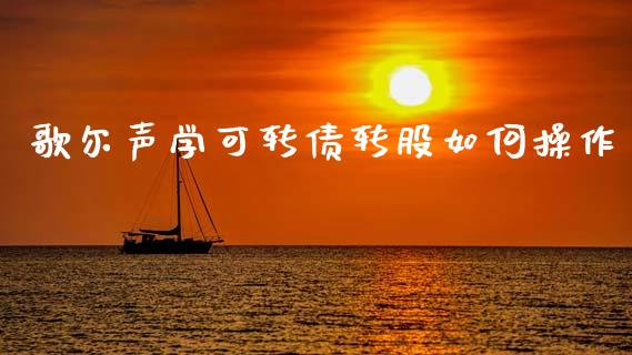 歌尔声学可转债转股如何操作_https://wap.jnbaishite.cn_理财投资_第1张