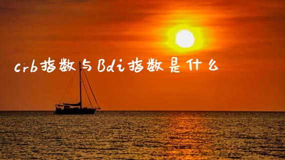 crb指数与Bdi指数是什么_https://wap.jnbaishite.cn_金融资讯_第1张