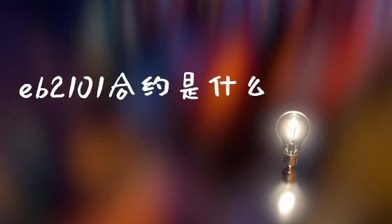 eb2101合约是什么_https://wap.jnbaishite.cn_全球财富_第1张