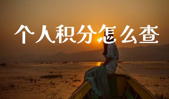 个人积分怎么查_https://wap.jnbaishite.cn_全球财富_第1张