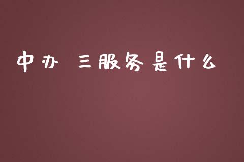 中办 三服务是什么_https://wap.jnbaishite.cn_全球财富_第1张