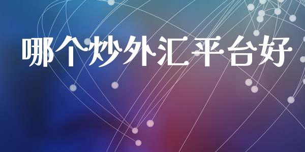 哪个炒外汇平台好_https://wap.jnbaishite.cn_理财投资_第1张