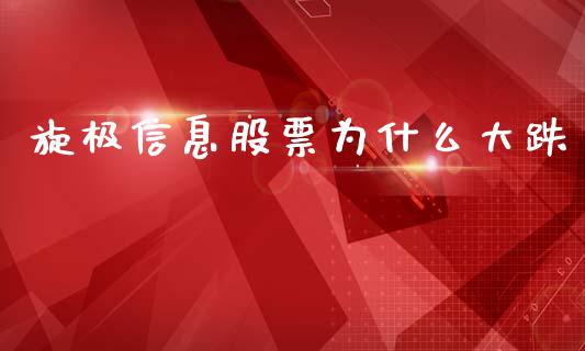 旋极信息股票为什么大跌_https://wap.jnbaishite.cn_金融资讯_第1张