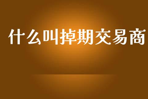 什么叫掉期交易商_https://wap.jnbaishite.cn_全球财富_第1张