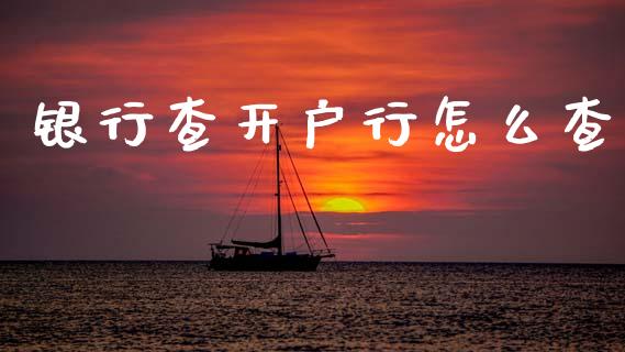 银行查开户行怎么查_https://wap.jnbaishite.cn_全球财富_第1张