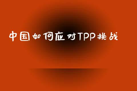 中国如何应对TPP挑战_https://wap.jnbaishite.cn_期货资讯_第1张