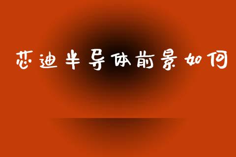 芯迪半导体前景如何_https://wap.jnbaishite.cn_理财投资_第1张