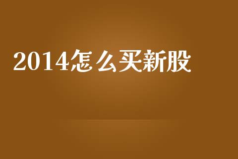 2014怎么买新股_https://wap.jnbaishite.cn_全球财富_第1张