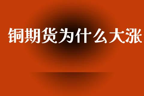 铜期货为什么大涨_https://wap.jnbaishite.cn_理财投资_第1张