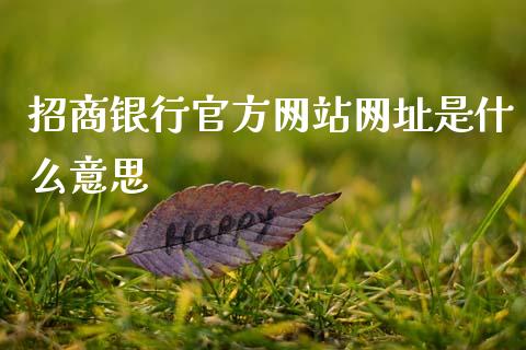 招商银行官方网站网址是什么意思_https://wap.jnbaishite.cn_期货资讯_第1张