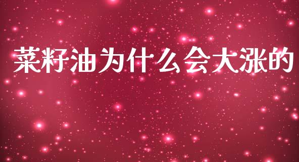 菜籽油为什么会大涨的_https://wap.jnbaishite.cn_理财投资_第1张