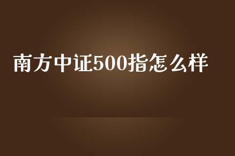 南方中证500指怎么样_https://wap.jnbaishite.cn_理财投资_第1张