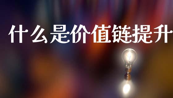 什么是价值链提升_https://wap.jnbaishite.cn_金融资讯_第1张