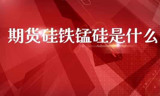 期货硅铁锰硅是什么_https://wap.jnbaishite.cn_理财投资_第1张