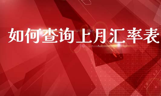 如何查询上月汇率表_https://wap.jnbaishite.cn_金融资讯_第1张