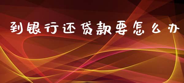 到银行还贷款要怎么办_https://wap.jnbaishite.cn_金融资讯_第1张