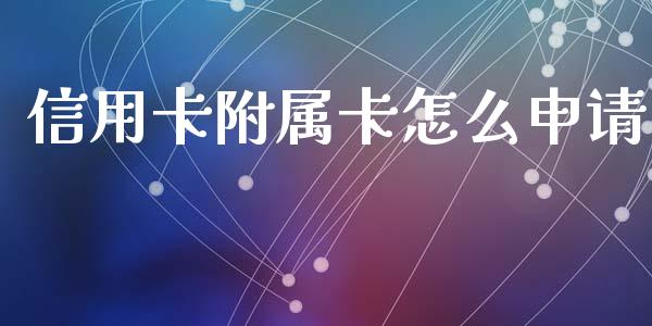 信用卡附属卡怎么申请_https://wap.jnbaishite.cn_期货资讯_第1张