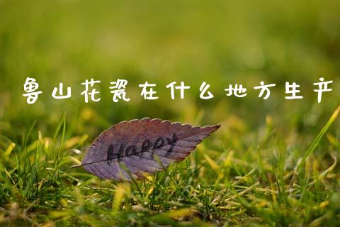 鲁山花瓷在什么地方生产_https://wap.jnbaishite.cn_理财投资_第1张