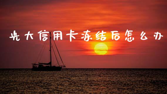 光大信用卡冻结后怎么办_https://wap.jnbaishite.cn_期货资讯_第1张