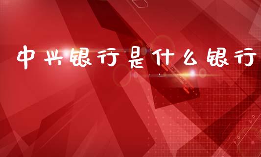 中兴银行是什么银行_https://wap.jnbaishite.cn_期货资讯_第1张