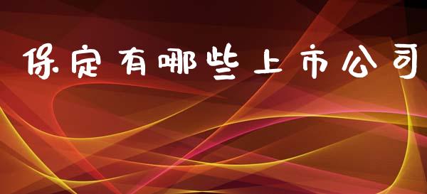 保定有哪些上市公司_https://wap.jnbaishite.cn_金融资讯_第1张