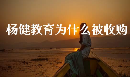 杨健教育为什么被收购_https://wap.jnbaishite.cn_金融资讯_第1张