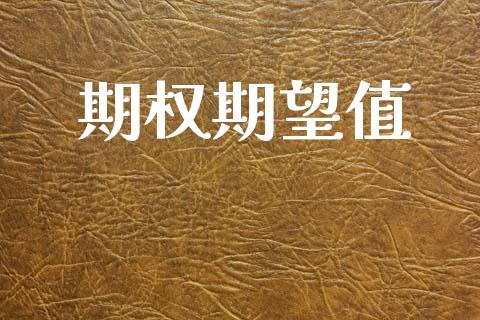 期权期望值_https://wap.jnbaishite.cn_理财投资_第1张