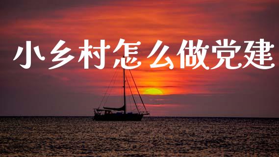 小乡村怎么做党建_https://wap.jnbaishite.cn_期货资讯_第1张