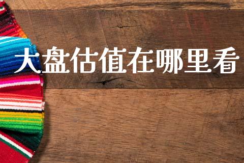 大盘估值在哪里看_https://wap.jnbaishite.cn_全球财富_第1张